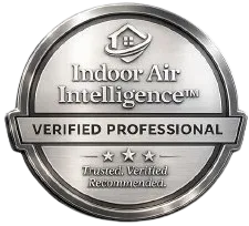 Indoor Air Intelligence Verified Professional seal. Trusted. Verified. Recommended.